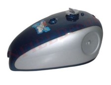 Serbatoio Benzina Blu Cromo