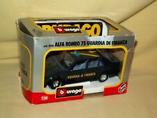 ALFA ROMEO BBURAGO BURAGO COD 0190 75 GUARDIA DI FINAZA AUTO POLIZIA ITALIA BOX.