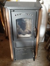 stufa in ghisa LINCAR 5,9 KW compresi tubi in acciaio 9 metri