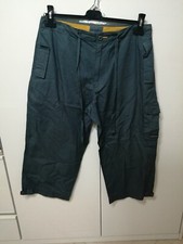 Pantaloni corti uomo Bermuda pantaloncini blu grigio tg 48 