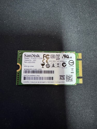 Ssd sandisk 16gb msata mini - sandisk,