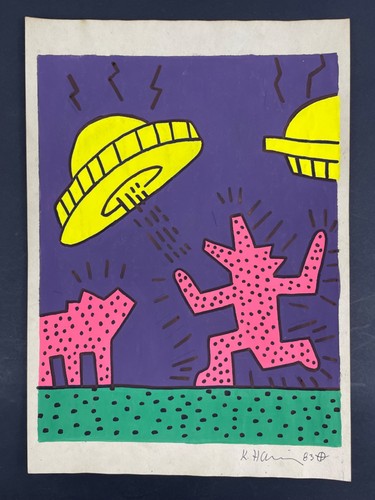 Keith haring disegno quadro - disegno, e