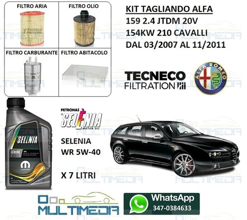 Kit tagliando filtri 7lt - tagliando,