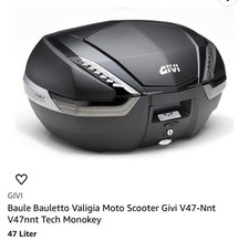 Bauletto 47LT GIVI V47NT Nero Tech con   attacchi completo per Yamaha X Max 300