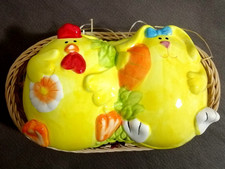 Ceramica Pasquale Centrotavola Soprammobile Portaovetti con Cestino