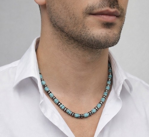 Collana uomo pietra - collana, dura