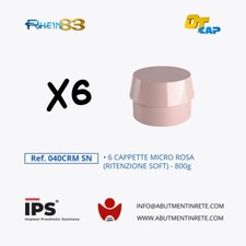 KIT 6 CAPPETTE MICRO ROSA (RITENZIONE SOFT) - 800g (040CRM SN)