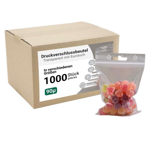 1000 sacchetti con chiusura - , a