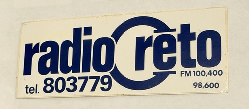 Adesivo vintage radio reto - adesivo,
