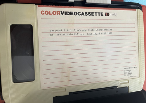 Videocassetta matic 4 - videocassetta, 3/4"