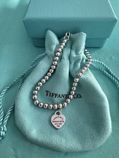 Bracciale Tiffany & Co Please Return To Tiffany Mini Cuore 4mm Perline 6,5”