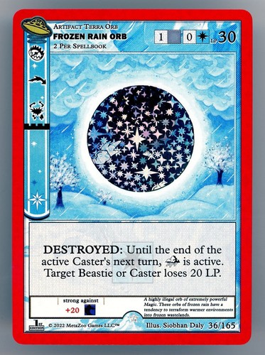 Metazoo ccg frozen rain orb - metazoo,