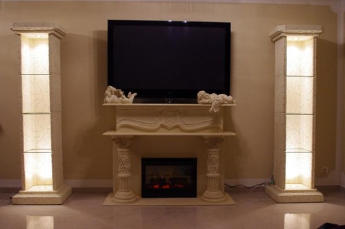 Camino elettrico colonna - 1x, 2x