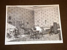 Anniversario Alessandro Manzoni nel 1879 Camera da letto giorno della morte