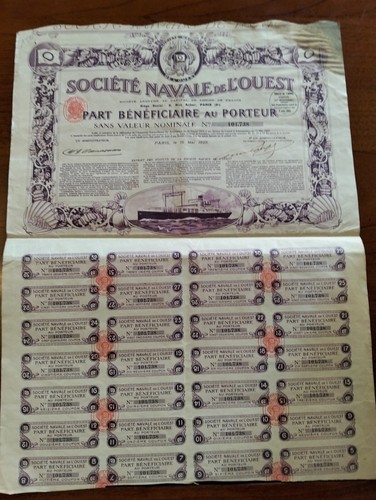 1923 certificato azionario - 1923,