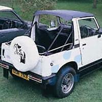 Suzuki Samurai SJ 410/413 Santana Bikini Top PVC Bianco.