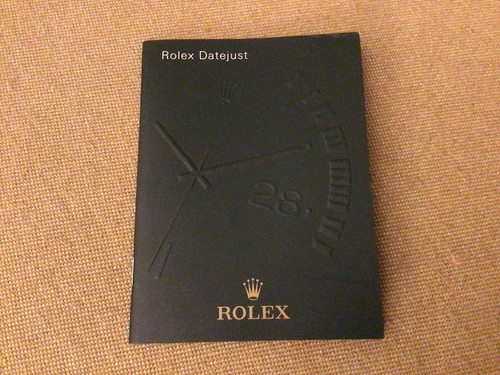 Libretto booklet rolex - booklet,