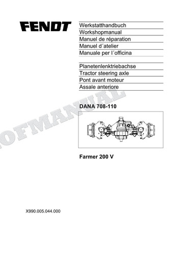 Fendt planetenlenktriebachse - fendt,