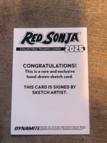 Dynamite red sonja 2025 - red,