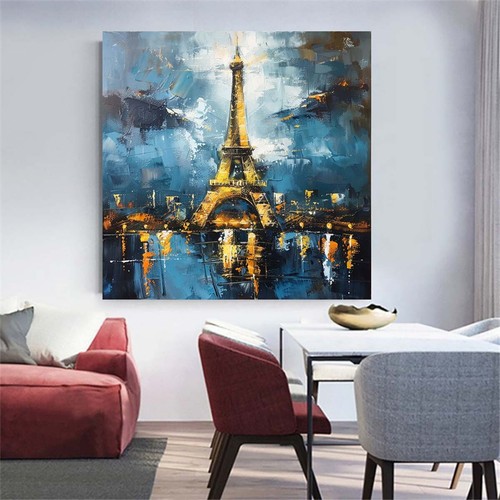 Dipinto olio tela arte torre - dipinto,