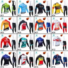 Maglia ciclismo manica lunga uomo set squadra abbigliamento ciclismo inverno maglia termica set GEL
