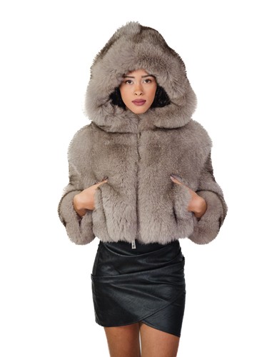 Giacca pelliccia volpe - in,