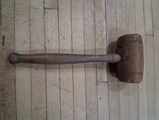 Antica mazza da falegname in