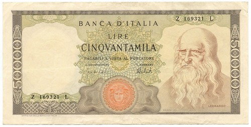50000 lire banca italia - 50000,