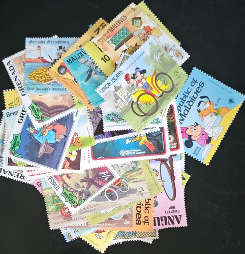 Lotto francobolli disney - 50,