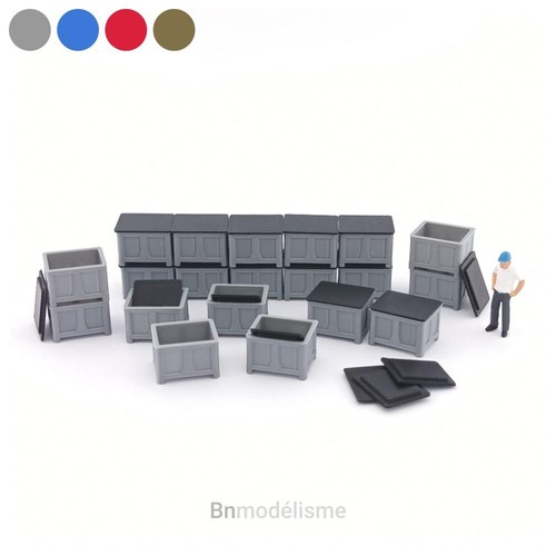Lot caisses - 20,