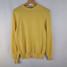 Maglione Ballantyne 100% cashmere colore giallo taglia M da uomo