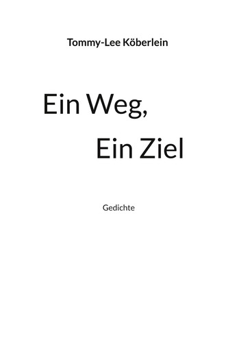 Ein weg - weg,, (buch)