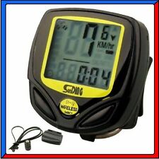CONTACHILOMETRI TACHIMETRO WIRELESS BICI DIGITALE SENZA FILI MTB IMPERMEABILE 