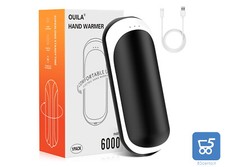 Scaldamani Ricaricabile 6000 mAh Portatile a Batteria Riscalda entrambi i lati C