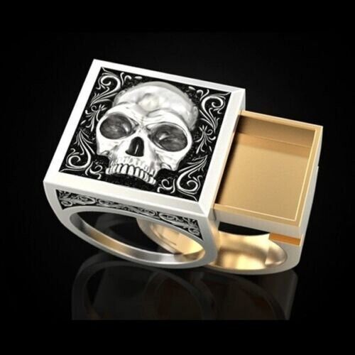 Bellissimo anello uomo skull - anello,