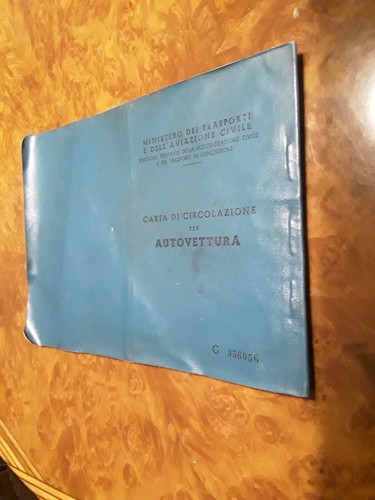 Libretto carta circolazione - libretto,
