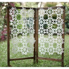 COPPIA TENDINE VINTAGE UNCINETTO 78x45cm