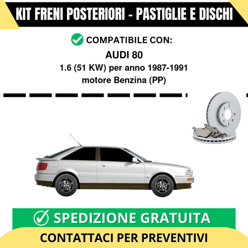 Kit freni posteriori - posteriori, per