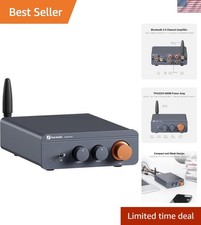 Portable 300W Bluetooth Amplifier | Class D Mini Receiver with Bass Controls