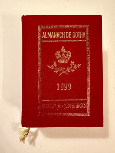 Almanach gotha 1999 - almanach, volume