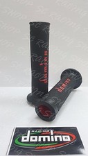 DOMINO COPPIA MANOPOLE UNIVERSALI RACING NERO-ROSSO GRIP DUCATI MONSTER 696 796
