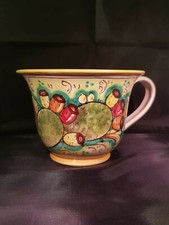 Tazza Portacapsule in Ceramica di Caltagirone Sicilia, 13cm