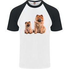 Chow Chow Cucciolo Uomo S/S Maglietta Baseball