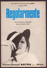 MINA SPARTITO MUSICALE MUSIC SHEET REGOLARMENTE