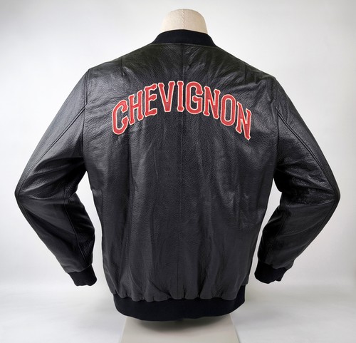 Giacca pelle chevignon - pelle, nera