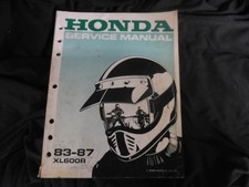 Honda 1983-87 XL600R Service