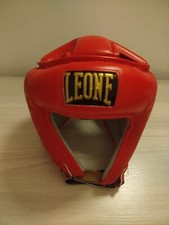 Casco da boxe Leone, taglia L, rosso