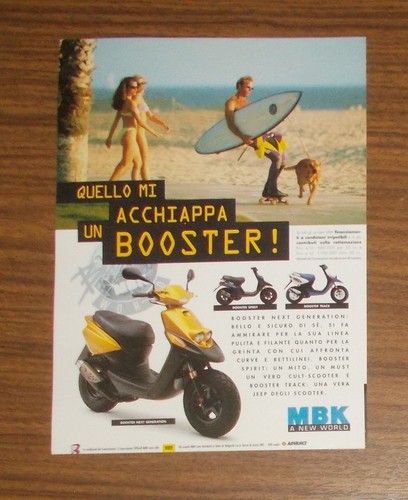 Rara pubblicità mbk booster - rara,