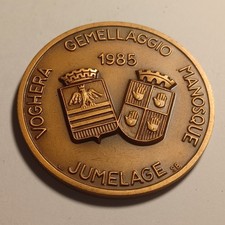 Vecchia Medaglia In Bronzo Da