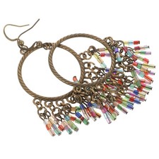  1 accoppiamento orecchini etnici a goccia orecchini bohemian dangle orecchini